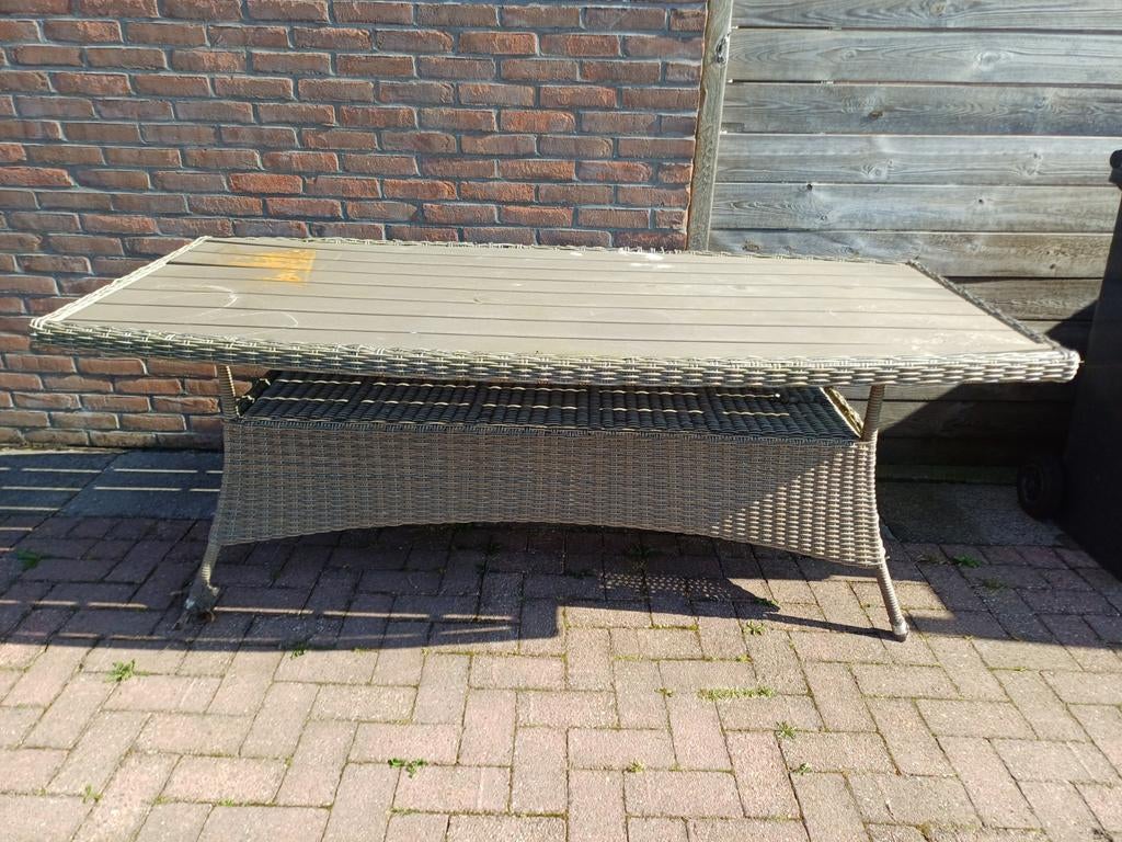 Opknap Tuintafel, Ophalen of Verzenden, Gebruikt, Rechthoekig, Hout