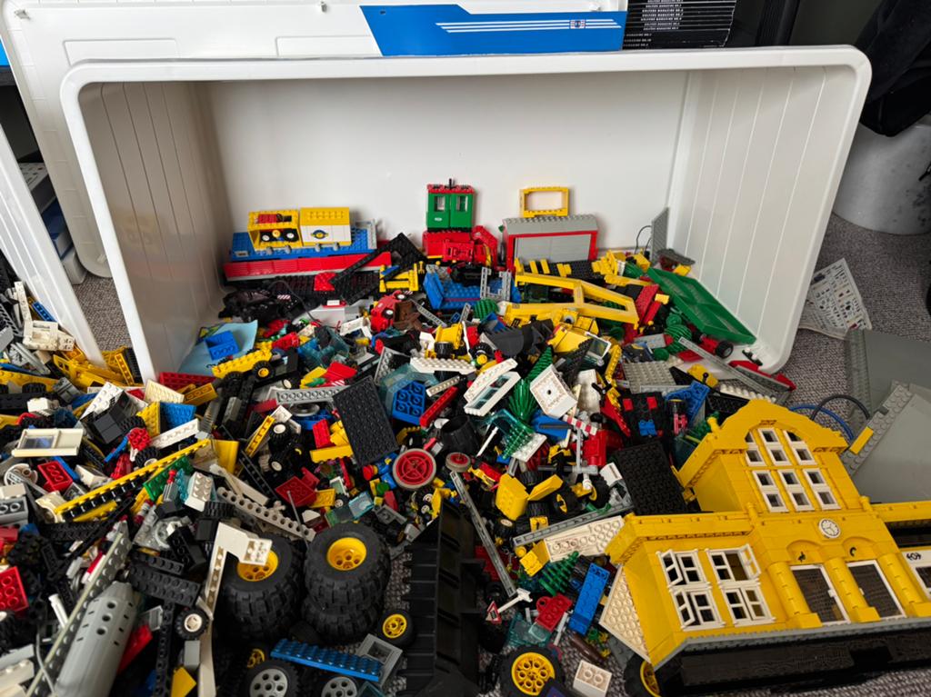 Grote partij LEGO stenen, trein, technic, jaren 90, Ophalen, Gebruikt, Inclusief extra onderdelen, Lego