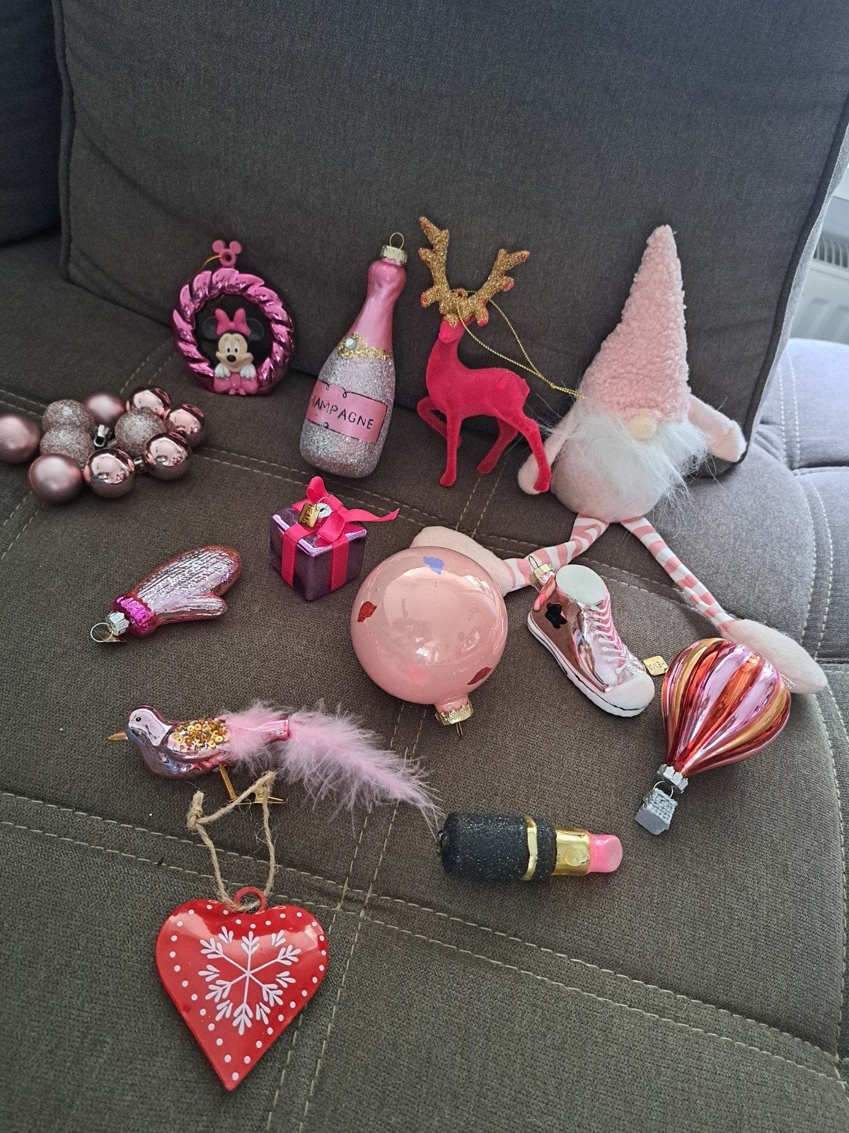 diverse roze kerst ornamenten, Diversen, Ophalen