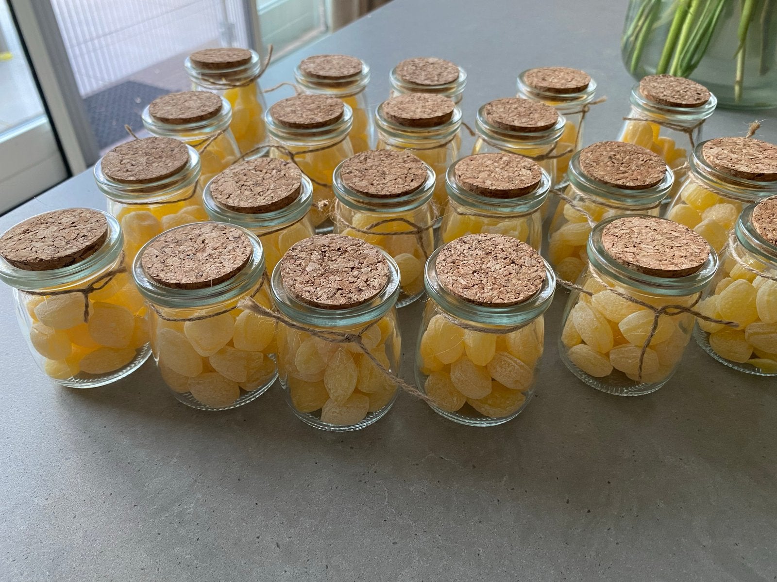 Bedank potjes met citroensnoepjes bruiloft, Ophalen, Zo goed als nieuw, Accessoires
