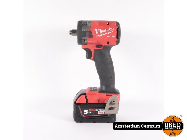 Milwaukee M18 Fuel ''1/2'' Compacte Slagmoersleutel - ZGAN, Doe-het-zelf en Verbouw, Milwaukee, Zo goed als nieuw, Support@milwaukee.com