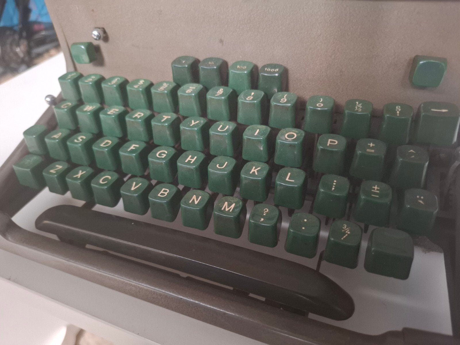 Remington typemachine, Ophalen, Gebruikt