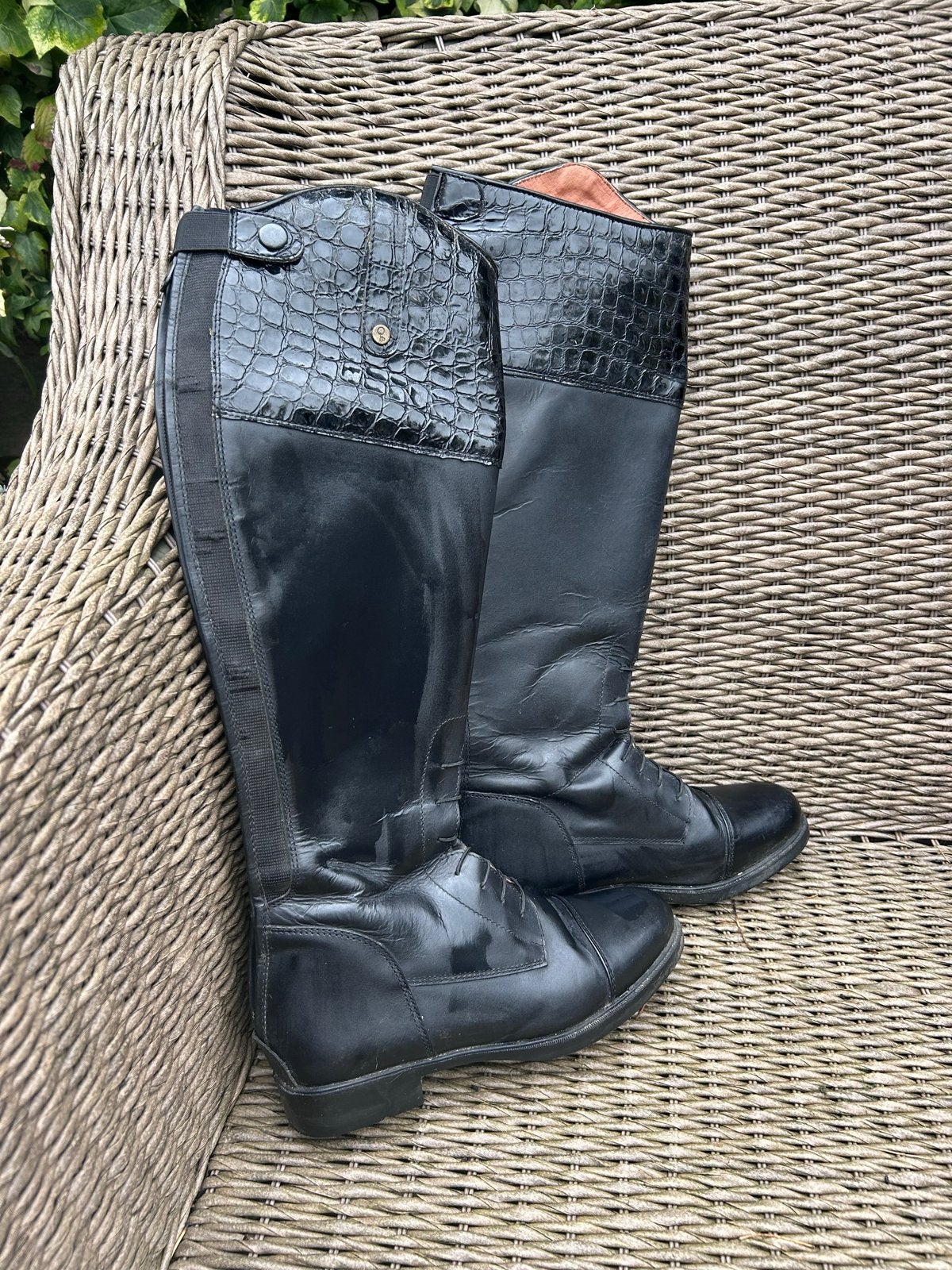 QHP leren rij laarzen, Dieren en Toebehoren, Ophalen of Verzenden, Gebruikt, Dressuur