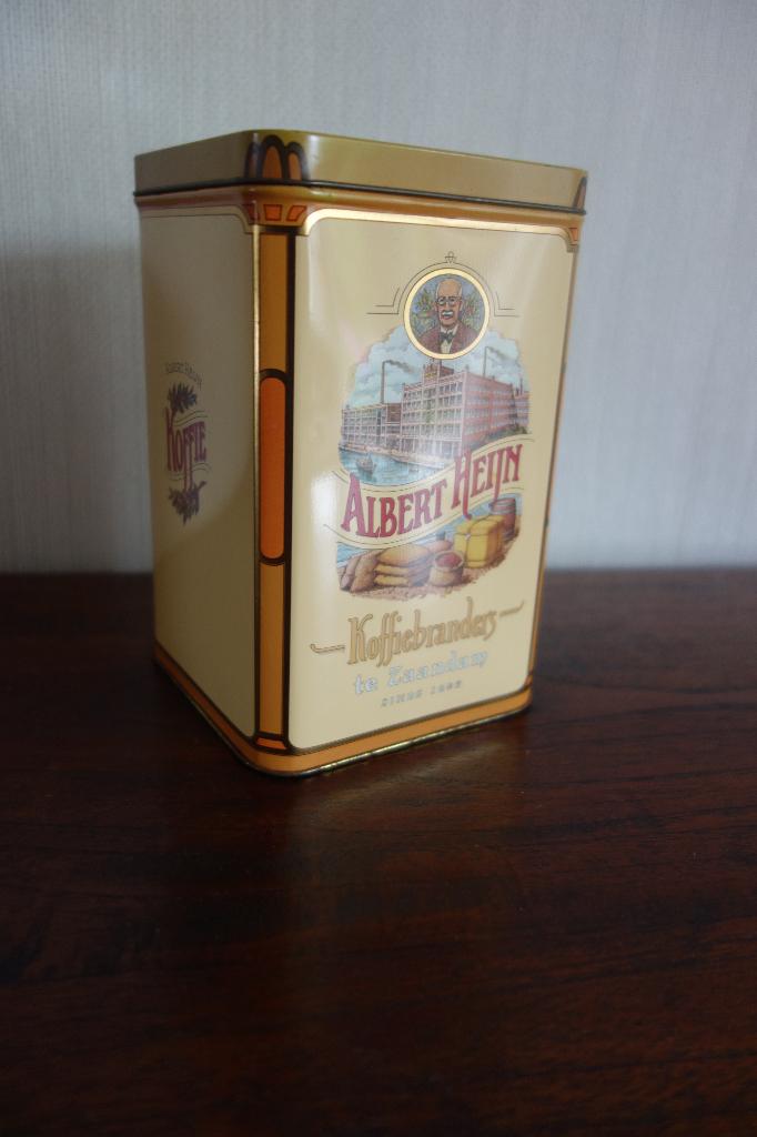 Blik Albert Heijn Koffiebranders, Ophalen of Verzenden, Gebruikt, Overige
