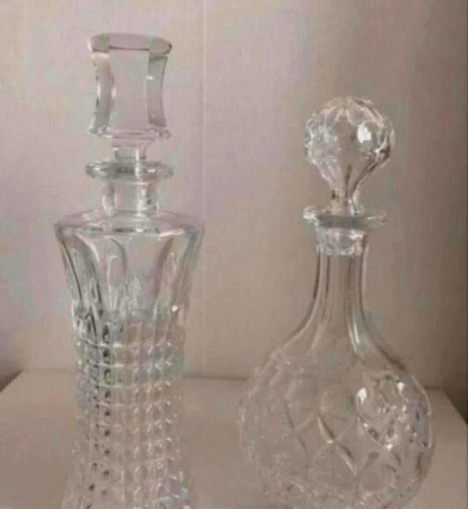 Set van 2 elegante karaffen voor whisky, cognac of dranken, Ophalen of Verzenden