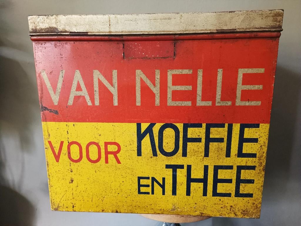 Van Nelle Koffie en Thee Blik, Verzamelen, Blikken, Ophalen of Verzenden, Gebruikt, Koffie, Van Nelle