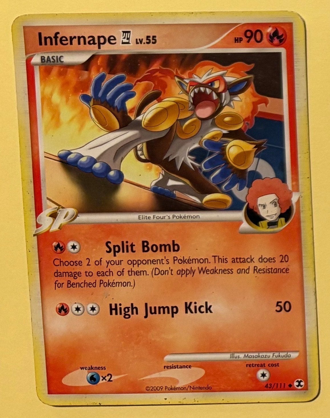 Pokémon Kaart Infernape 43/111, Ophalen of Verzenden, Gebruikt, Losse kaart