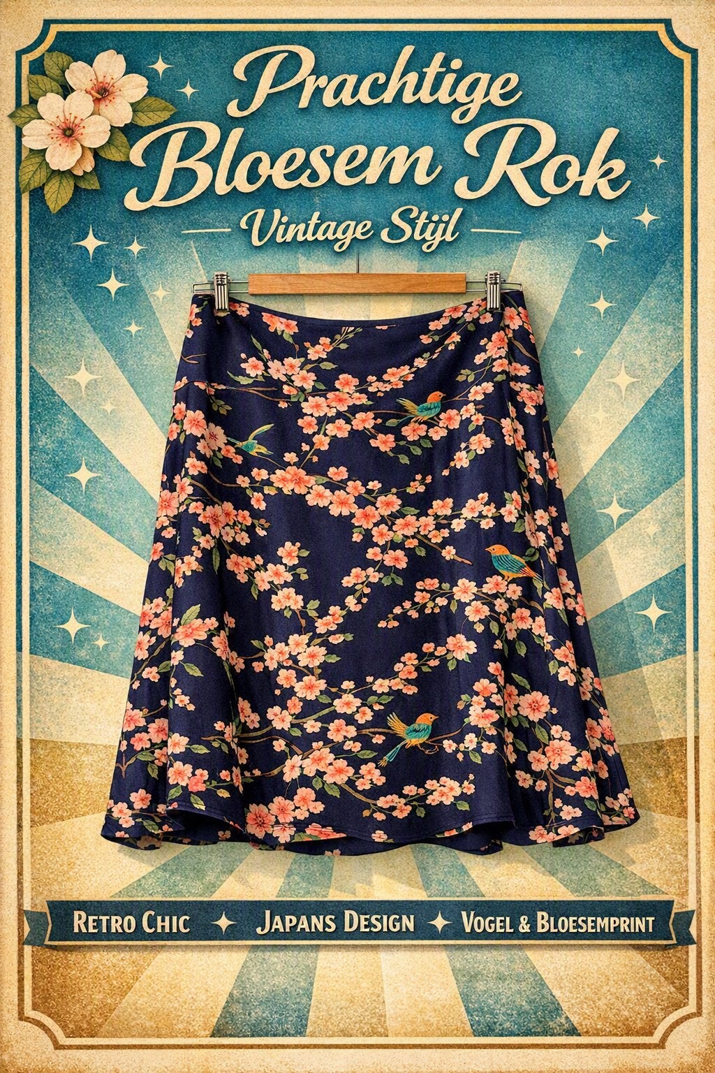 King Louie Border Skirt rok bloem paars L/40 zgan, Paars, Maat 42/44 (L), Ophalen of Verzenden, Zo goed als nieuw