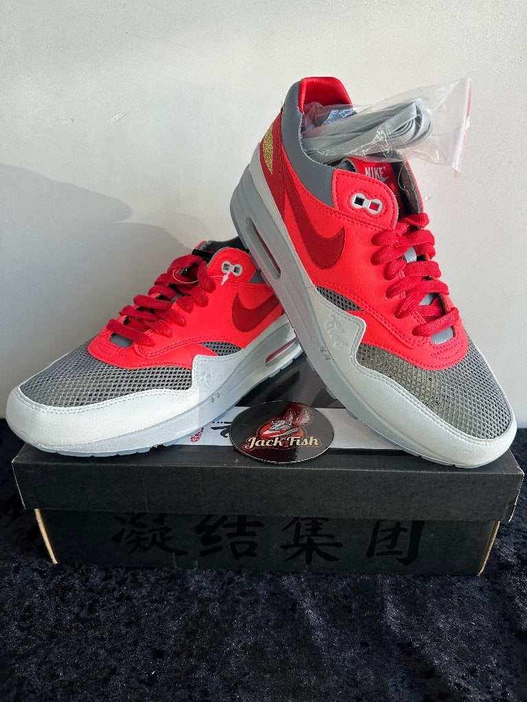 Nike air Max 1 CLOT Solar red - size 42, Nike air max, Overige kleuren, Nieuw, Ophalen of Verzenden