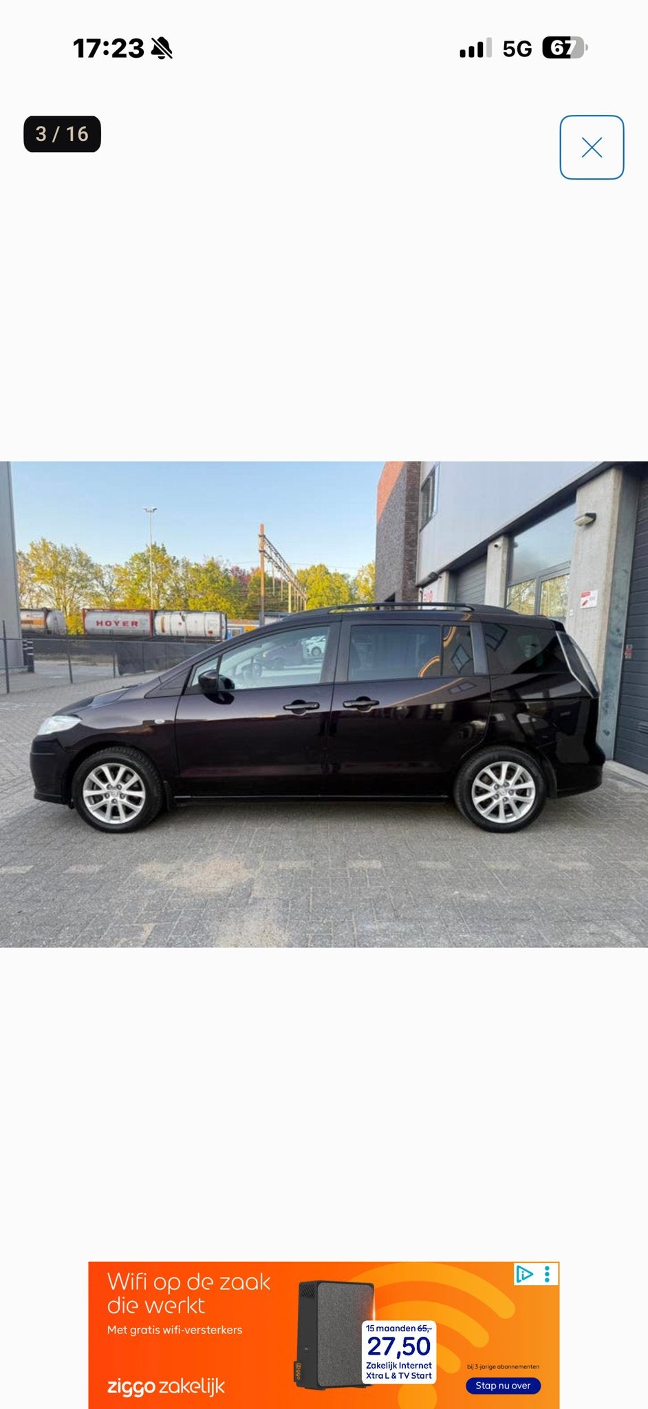 Mazda 5 2.0 2010 Bruin, Auto's, Mazda, 145 pk, 4 cilinders, Bruin, 7 stoelen