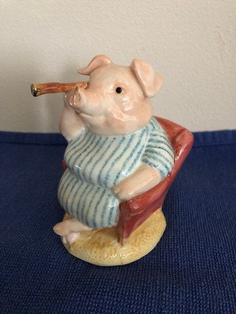Beatrix Potter Beeldje Varken Little Pig Robinson, Als Nieuw, Ophalen of Verzenden, Zo goed als nieuw, Dier