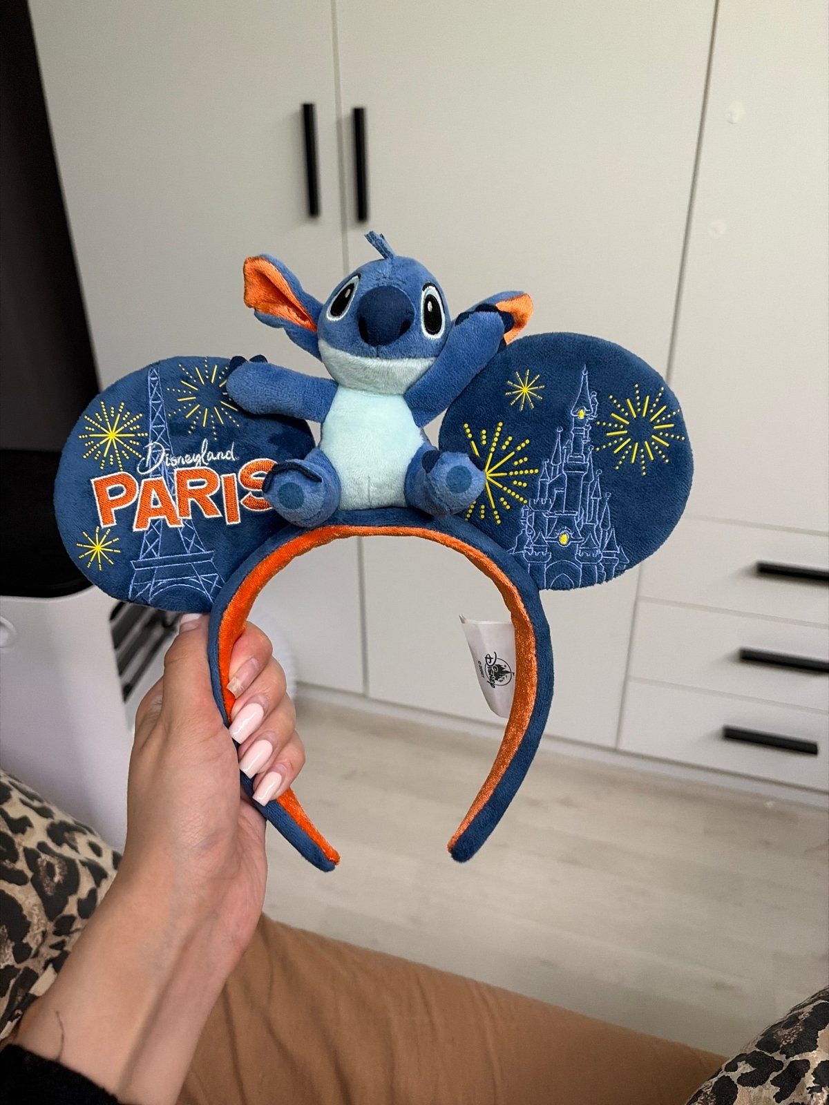 Disney Stitch Oortjes - Disneyland Parijs, Ophalen of Verzenden, Overige figuren, Zo goed als nieuw, Overige typen