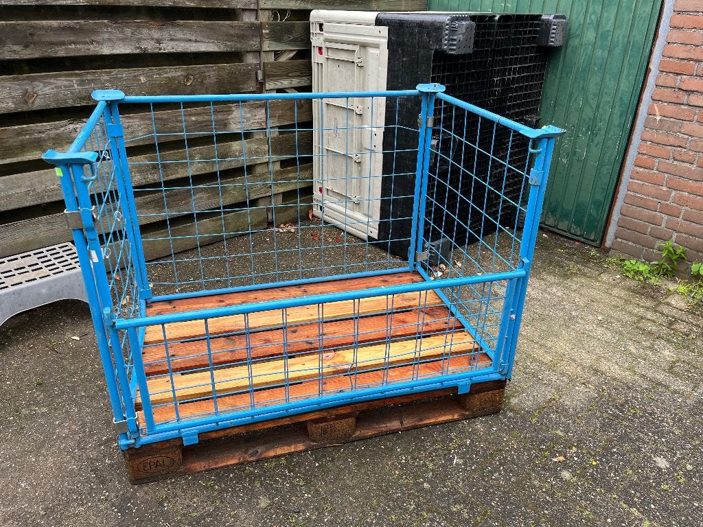 Draadpallet met klep, palletbox, pallet, Ophalen, Gebruikt, 100 cm of meer, 60 cm of meer