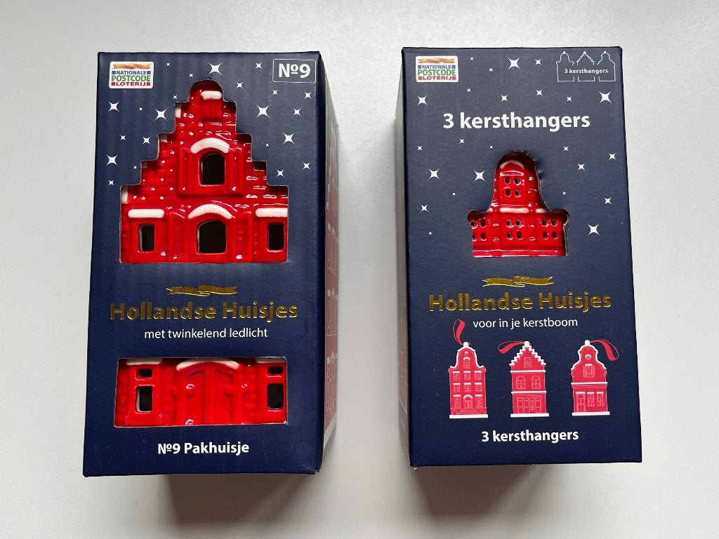 Postcodeloterij Kersthuisje nr. 9 + Kersthangers 3x, Diversen, Ophalen of Verzenden, Nieuw
