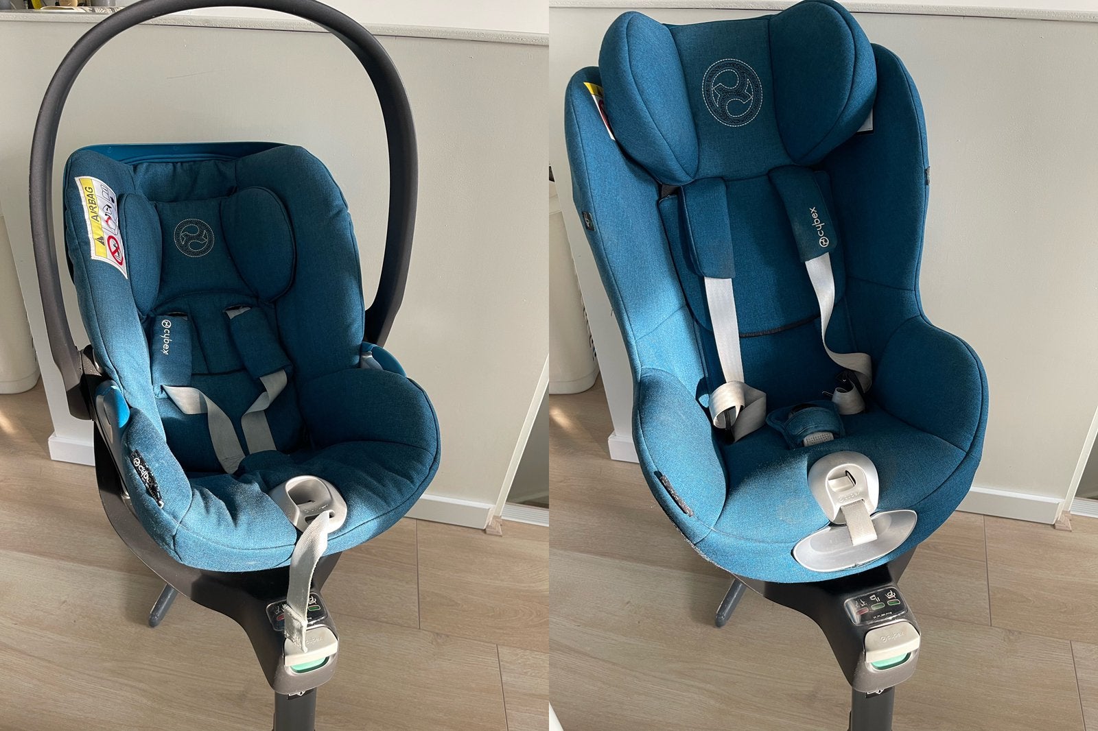 Cybex Sirona Z i-Size, t/m 18kg, base, maxicosi en stoel., Verstelbare rugleuning, Gebruikt, 0 t/m 18 kg, Isofix