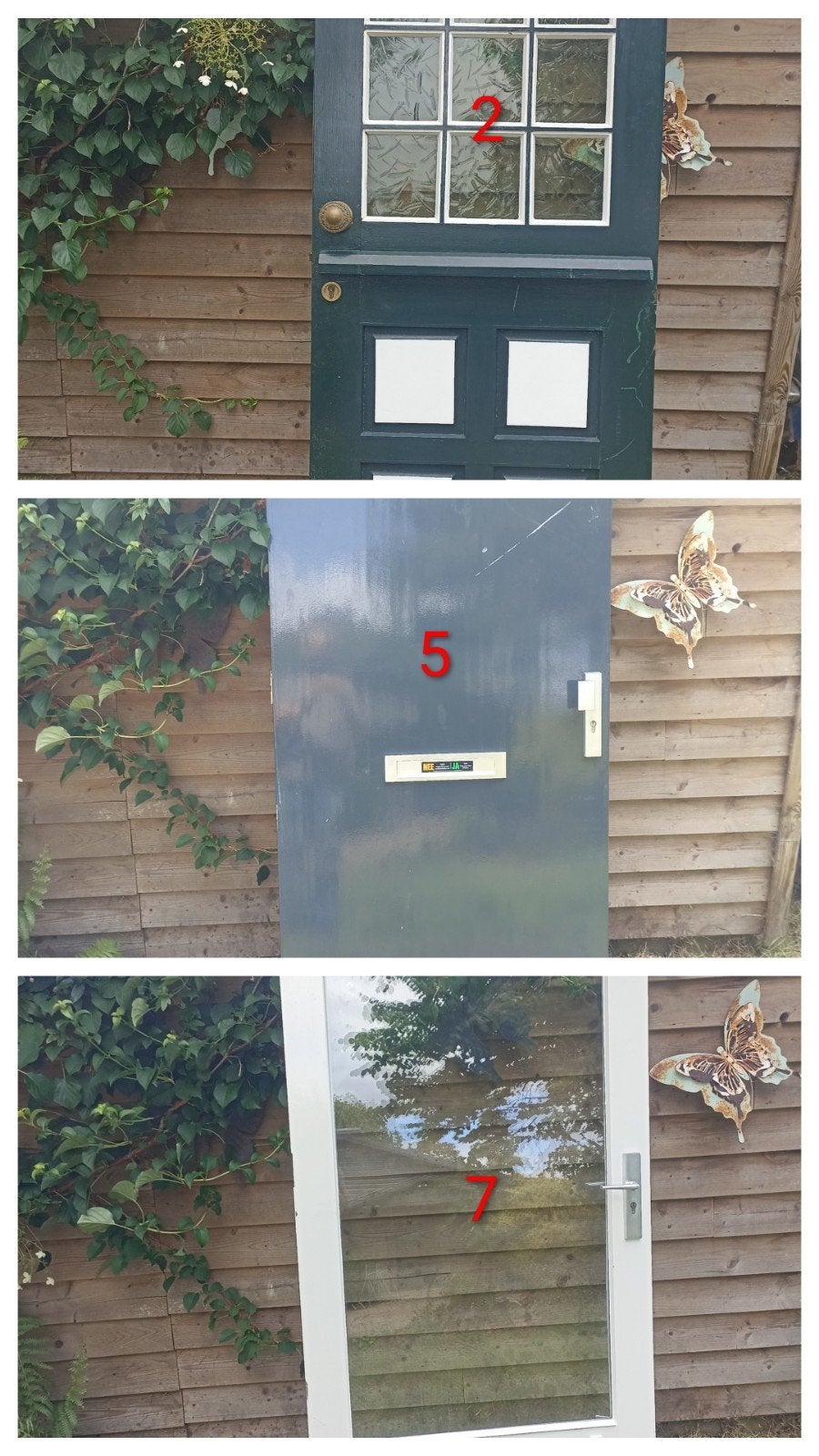 Diversen deuren € 30., Ophalen, Gebruikt, 200 tot 215 cm, Glas