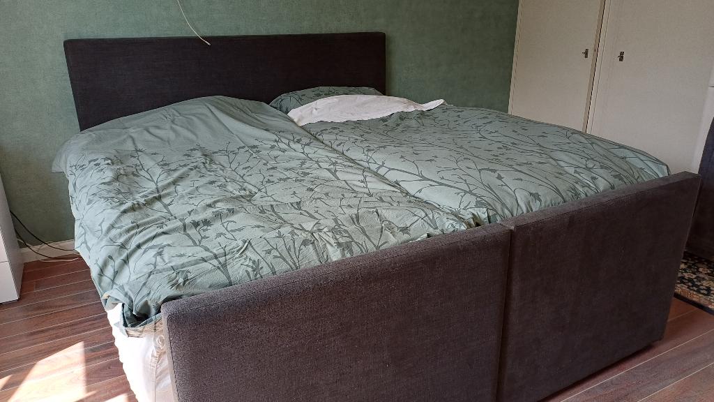 Boxspring 2 x 1 persoons, Huis en Inrichting, Slaapkamer | Bedden, Ophalen, Verstelbaar, 90 cm, Tweepersoons