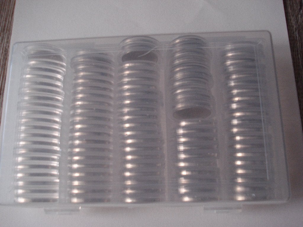 10 SERIES ZILVEREN GULDENS IN EEN BOX, 1 gulden, Koningin Juliana, Setje, Zilver