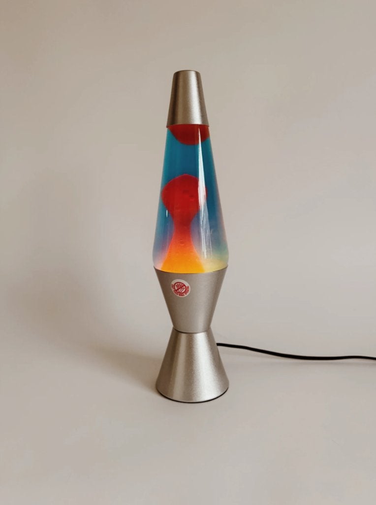 RETRO LAVALAMP | BLAUW/ORANJE, -, -, Nieuw, Ophalen of Verzenden