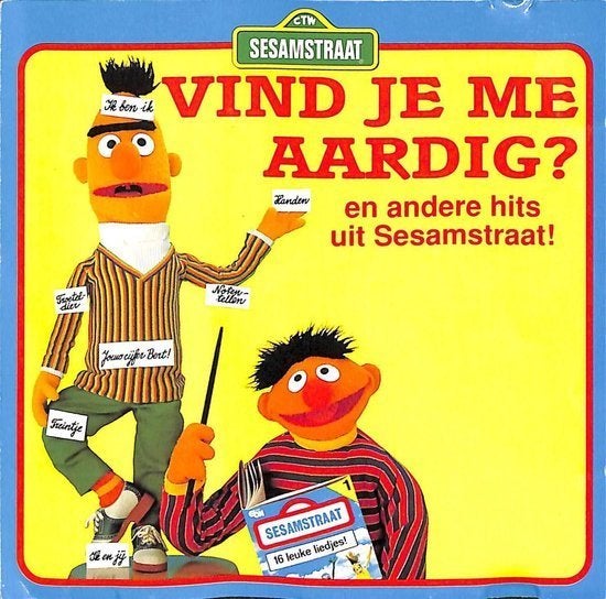 Sesamstraat - Vind je me aardig? CD (1993), Cd's en Dvd's, 6 tot 9 jaar, Ophalen of Verzenden, Zo goed als nieuw, Muziek