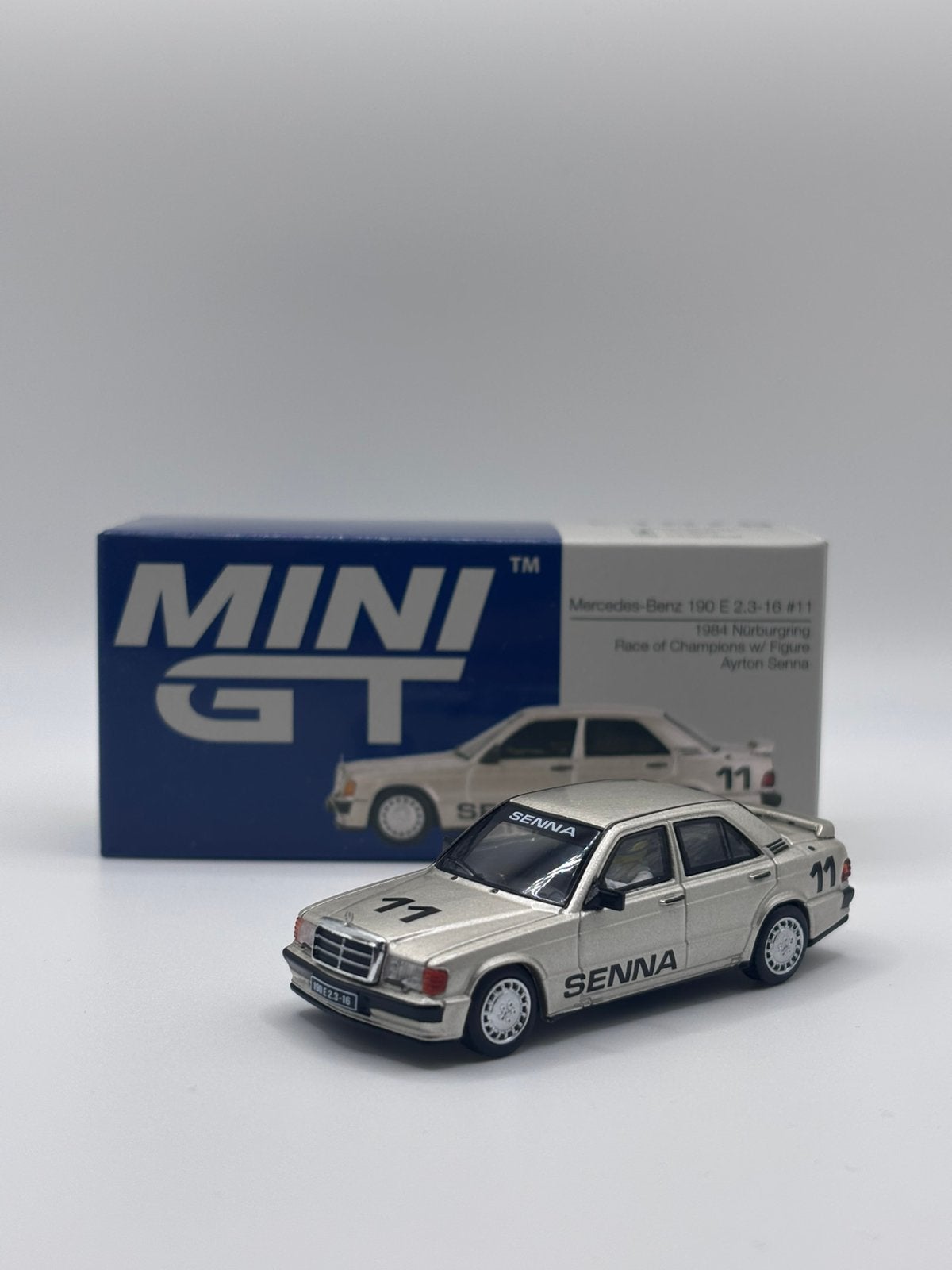 Mini GT - Mercedes-Benz 190 E 2.3-16 #11, Www.rubensmodelautos.nl, Auto, Ophalen of Verzenden, Zo goed als nieuw