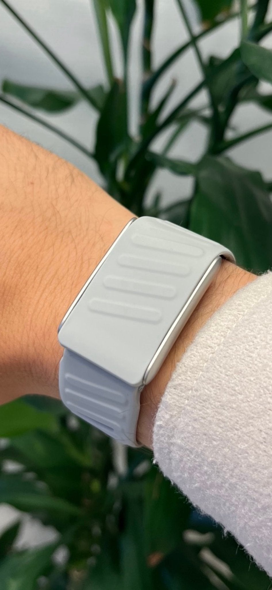 Siliconen band voor Whoop 5.0 - Comfortabel en Duurzaam, Ophalen of Verzenden, Waterdicht, Nieuw, Grijs
