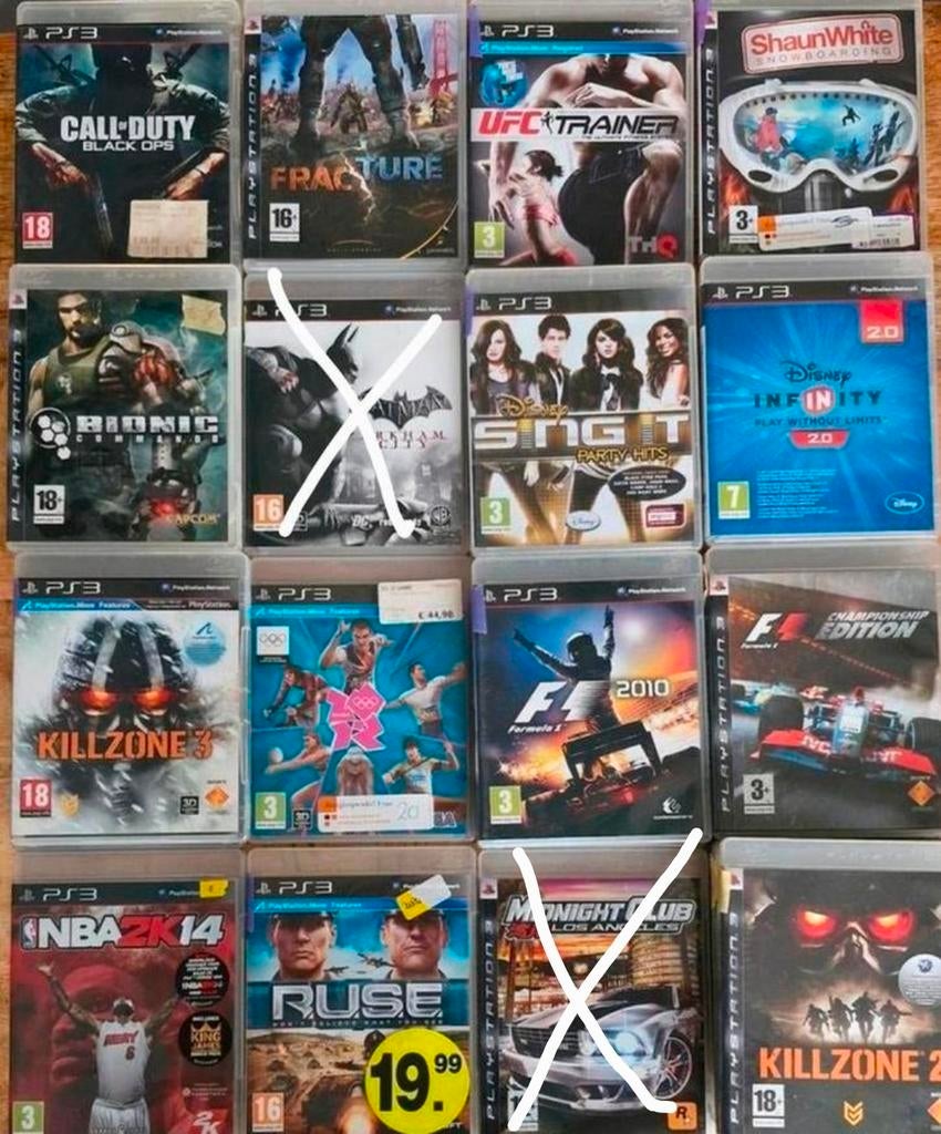 PS3 Games €3 per stuk- Diverse Collectie, Spelcomputers en Games, Games | Sony PlayStation 3, Gebruikt, Avontuur en Actie, 1 speler
