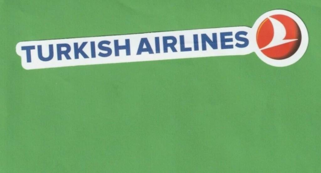 Turkish Airlines sticker - 15cm x 1,5 / 3cm, Ophalen of Verzenden, Nieuw, Overige typen