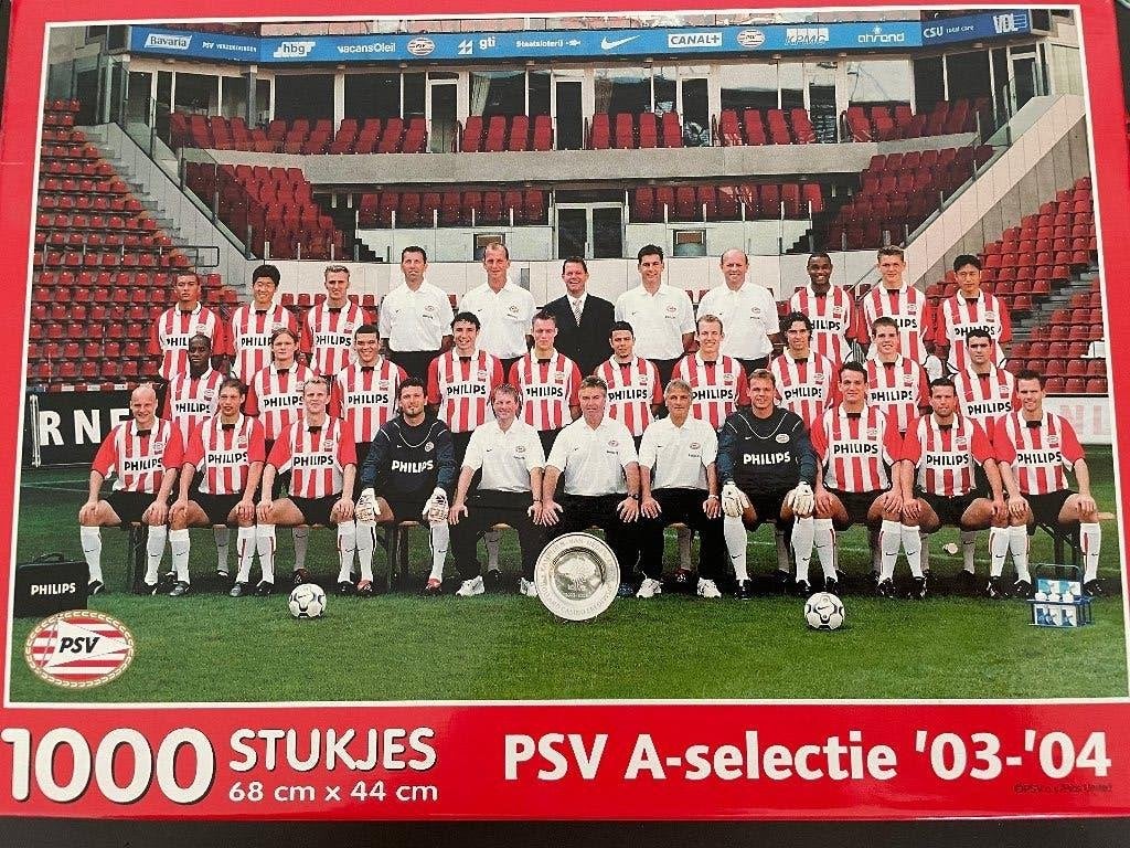 PSV A-selectie '03-'04 Legpuzzel 1000 stukjes, Ophalen, 500 t/m 1500 stukjes, Gebruikt, Legpuzzel