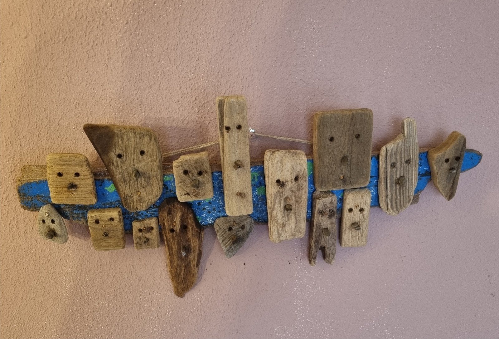 Drijfhout hanger. Driftwood decoratie. Indonesië. People 3, Ophalen of Verzenden