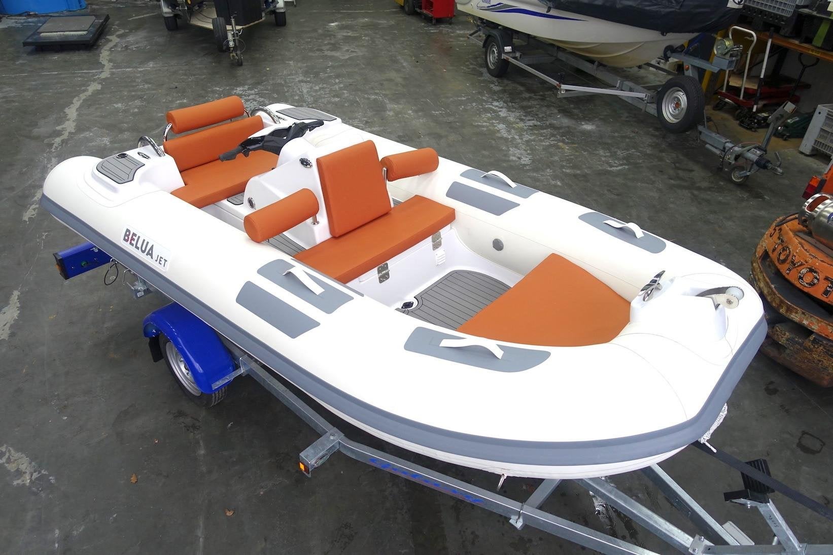Belua JET-388, Watersport en Boten, Overige merken, Inclusief motor, 4 m, Overige brandstoffen
