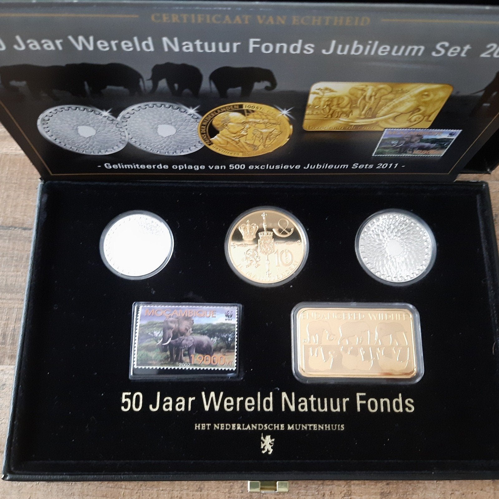 Muntenset WNF 50 jaar Jubileum set Oplage: 500!, Postzegels en Munten, Ophalen of Verzenden, Setje, Zilver