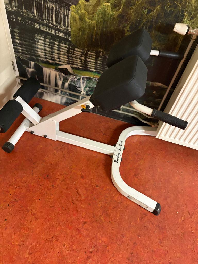 Body-Solid back extension bench, Sport en Fitness, Ophalen, Zo goed als nieuw, Rug, Fitnessbank