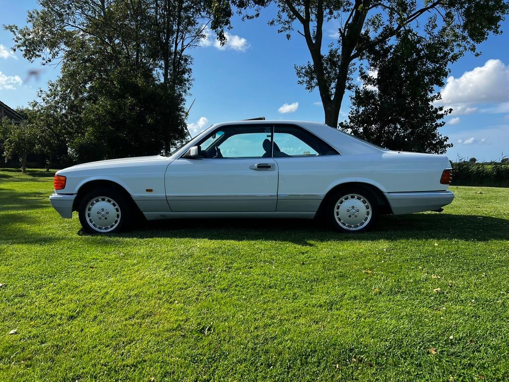 Mercedes 420 SEC '1991- Rechtsgestuurd  Unieke historie, Auto's, Mercedes-Benz, Automaat, Achterwielaandrijving, 8 cilinders, Wit