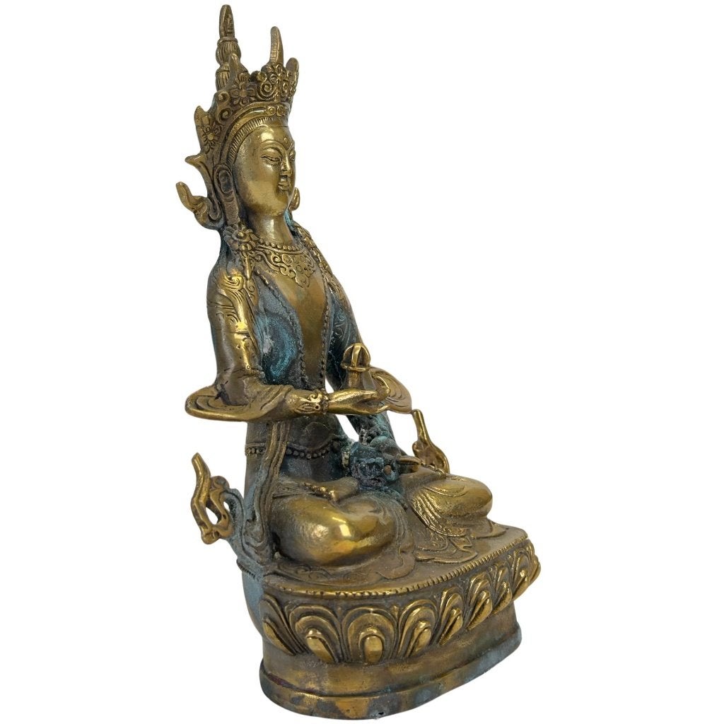 Amitayus – messing – Tibetaans stijl, Tibet, Ophalen of Verzenden, Beeld, Metaal