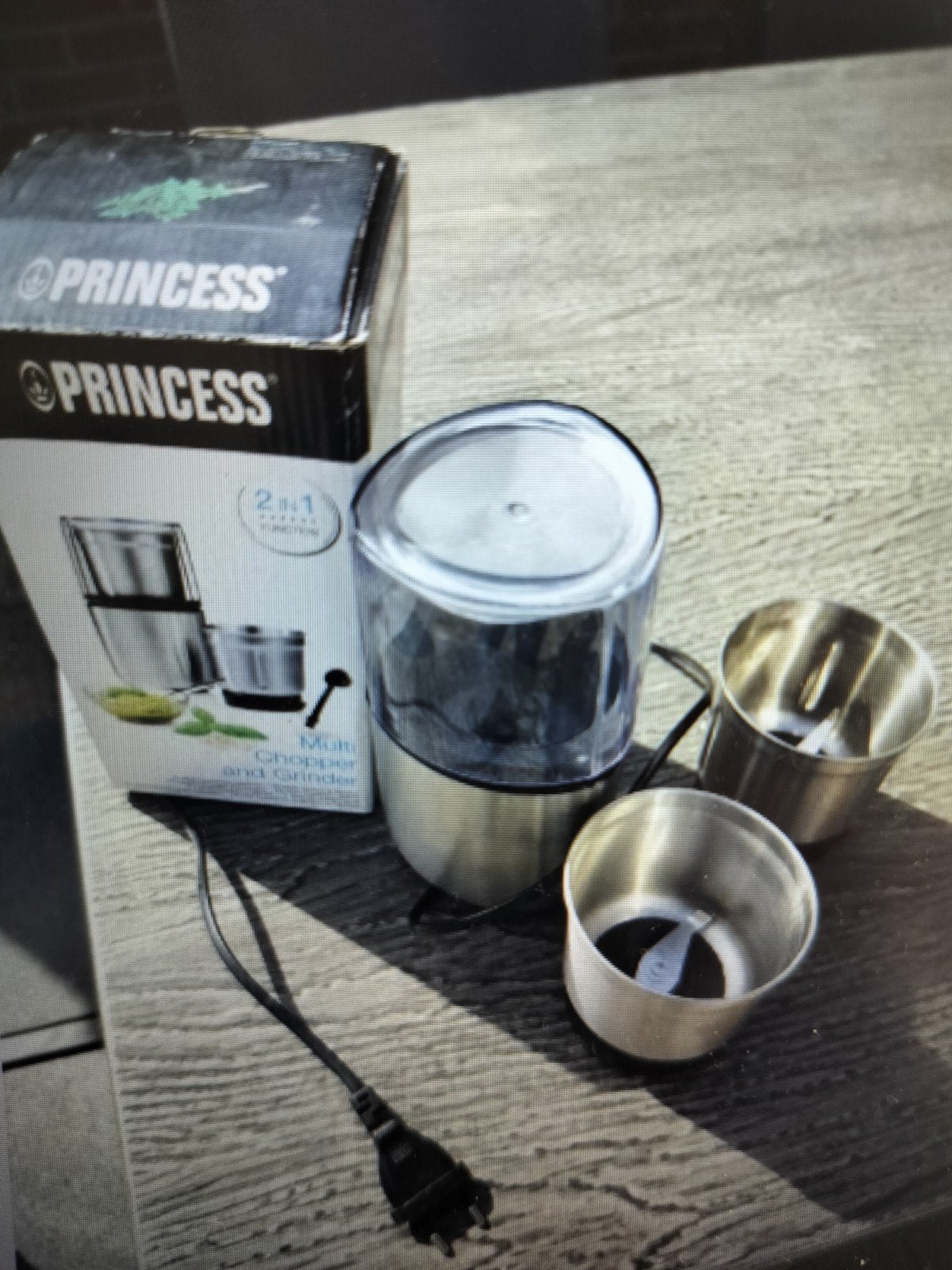 Princess 2-in-1 Multi Chopper en Grinder blender, Witgoed en Apparatuur, Keukenmixers, Minder dan 1 liter, Ophalen, Zo goed als nieuw