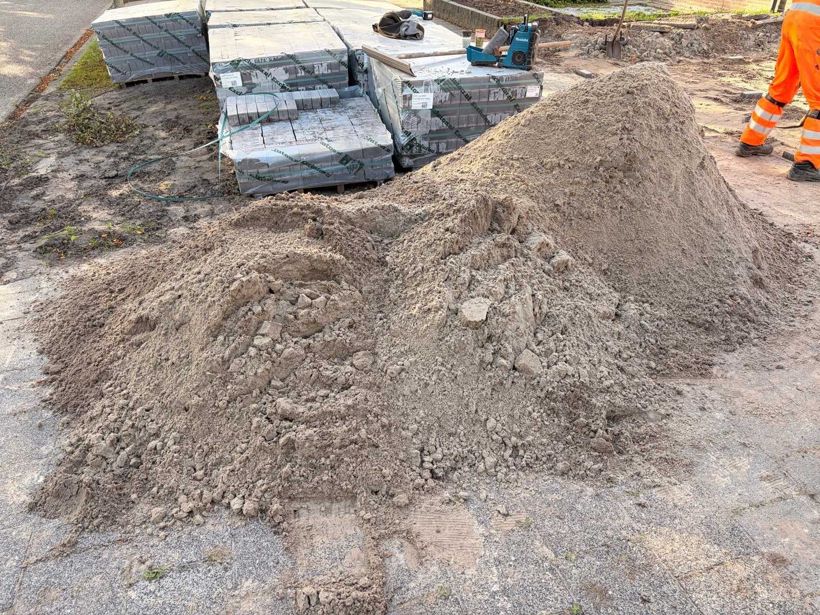Zand teab +-3kuub, Tuin en Terras, Zand, Ophalen, Gebruikt, Ophoogzand