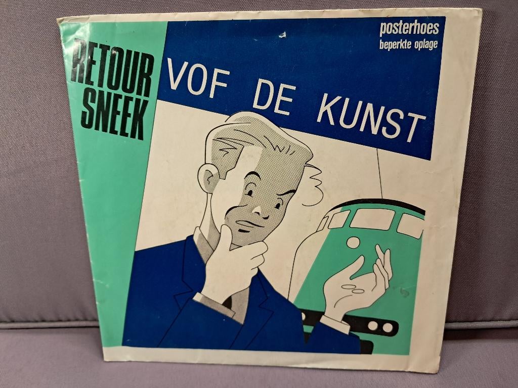 45t. nl. vof de kunst. retour sneek. posterhoes. ex+, Gebruikt, 7 inch, Ophalen of Verzenden, Nederlandstalig