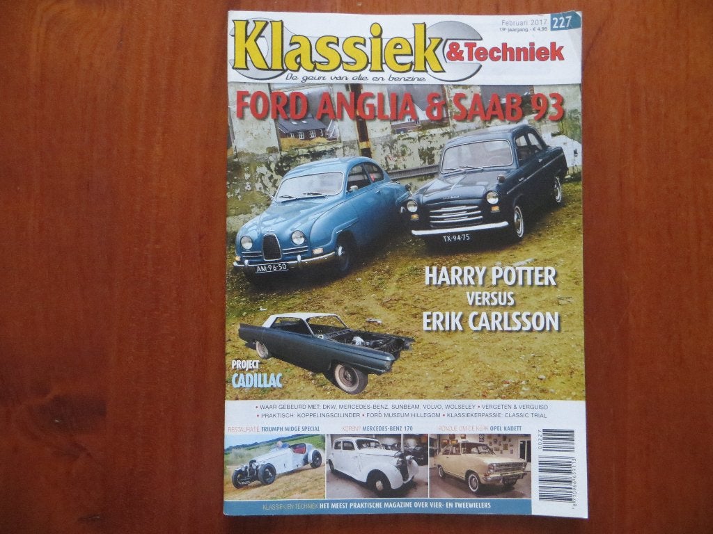Klassiek & Techniek 227 Ford Anglia 100E, Saab 93F GT750, Verzenden, Nieuw, Ford