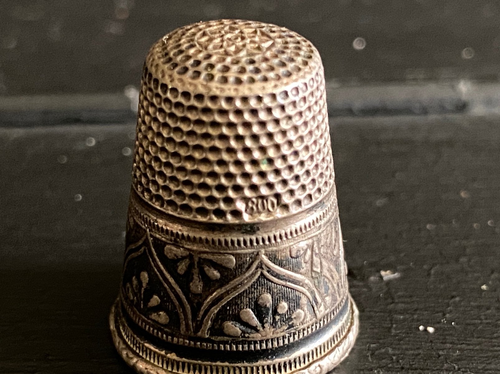 Vingerhoed zilver, Ophalen of Verzenden, Zo goed als nieuw, Zilver