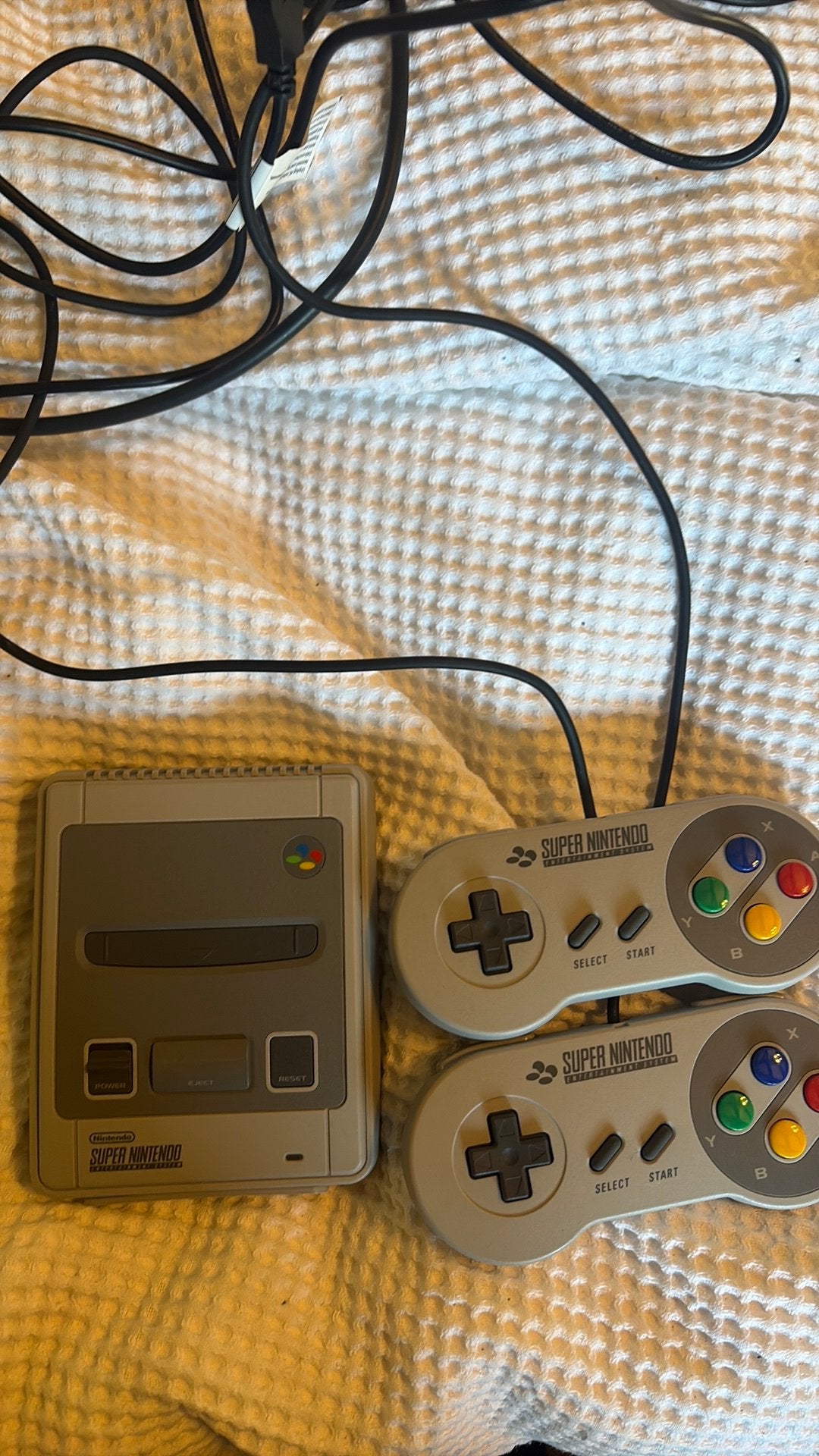 Mini super nintendo, Ophalen of Verzenden, Zo goed als nieuw, Met 2 controllers