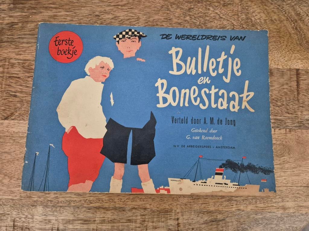 Bulletje en Bonestaak 1ste, 2de en 3de boekjes 1952, Gelezen, Complete serie of reeks, Ophalen of Verzenden, A.M. de Jong