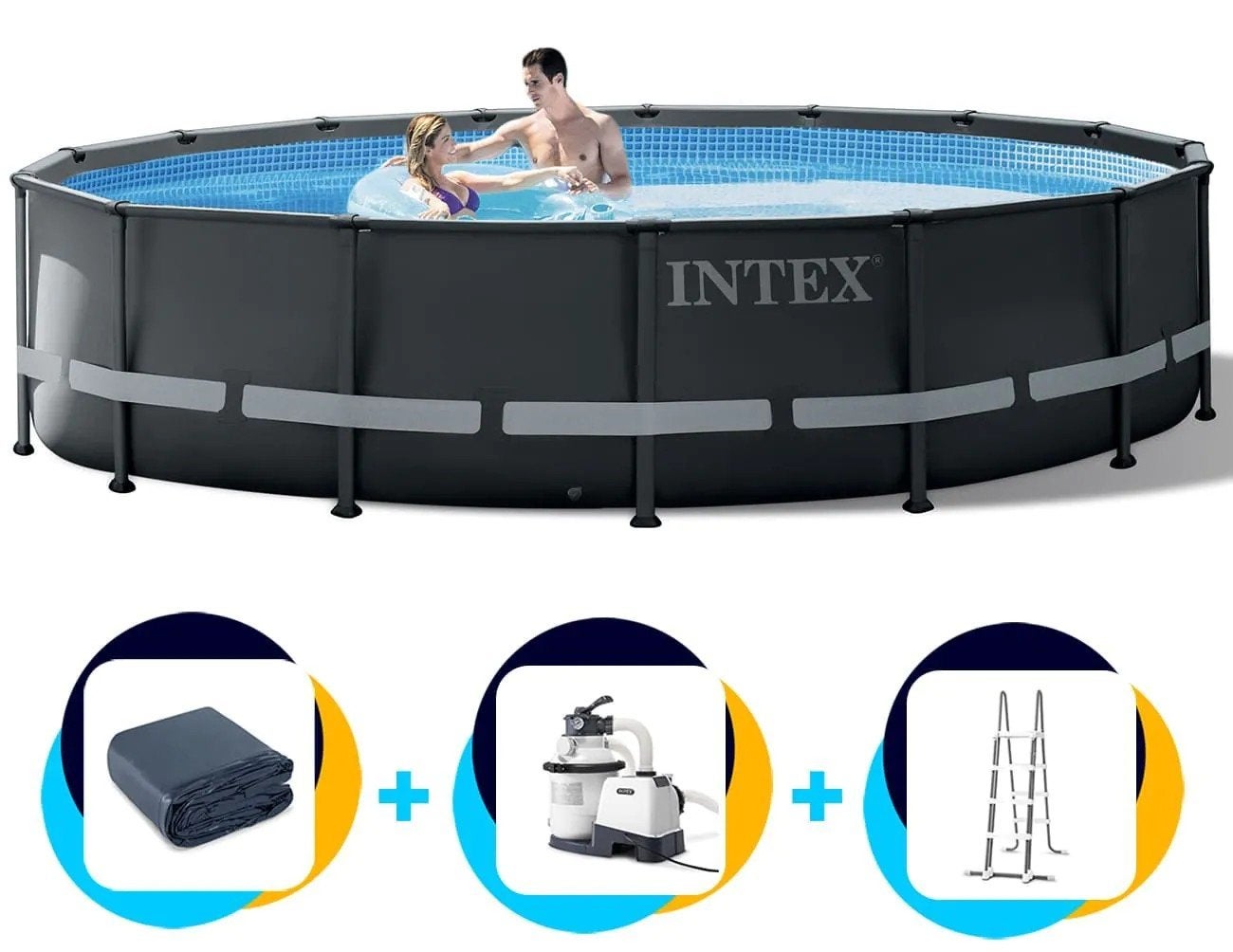 Intex Ultra XTR Frame Zwembad 488x122cm, Tuin en Terras, Zwembaden, Opzetzwembad, 120 cm of meer, 400 cm of meer, 300 cm of meer