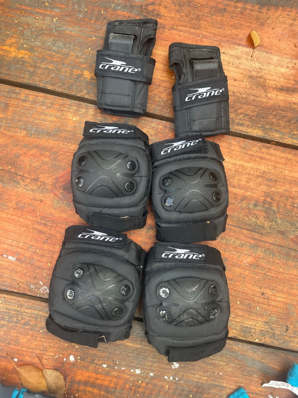 Complete set Crane beschermers maat S (6-8 jaar), Kinderen en Baby's, Ophalen of Verzenden, Gebruikt