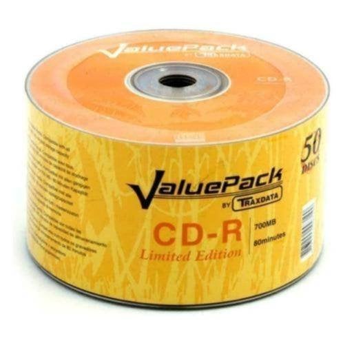 CD-R 80 Min/700 MB ValuePack by TRAXDATA 52x - Shrinkpack 50, Ophalen, Nieuw