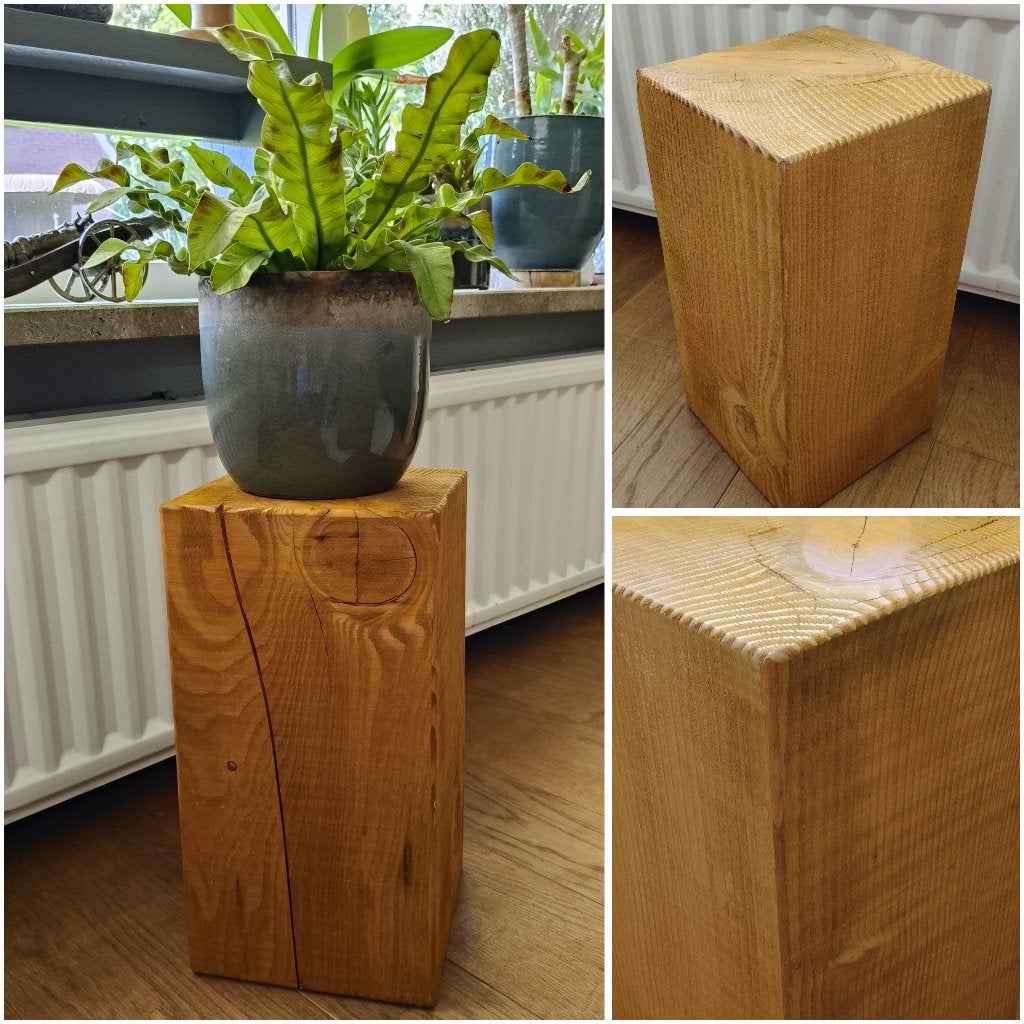 Houten blok - kleine zuil Douglas 38cm #06, Houtatelier M.Y., Info@myhoutatelier.nl, Nieuw, Ophalen of Verzenden