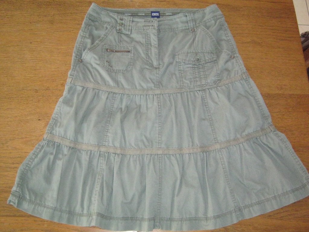 Rok zomerrok mat 38/40 groen merk Cecil, Zo goed als nieuw, Cecil, Boven de knie, Groen