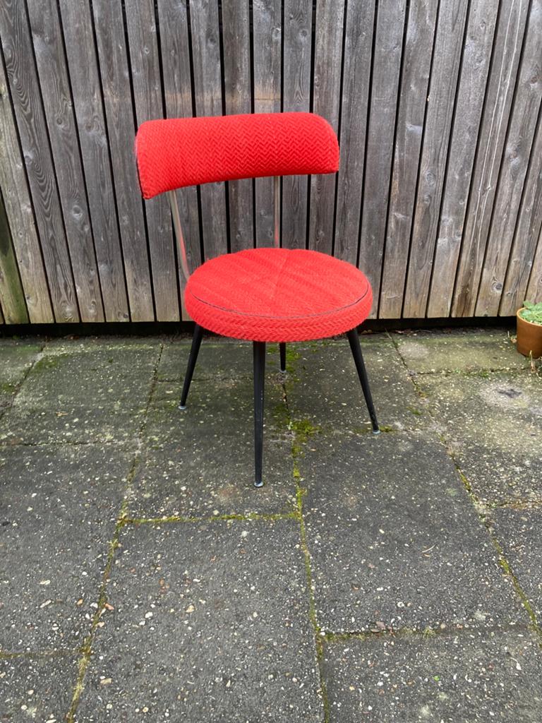 Jaren 70 vintage storl rood, Antiek en Kunst, Antiek | Meubels | Stoelen en Banken, Ophalen