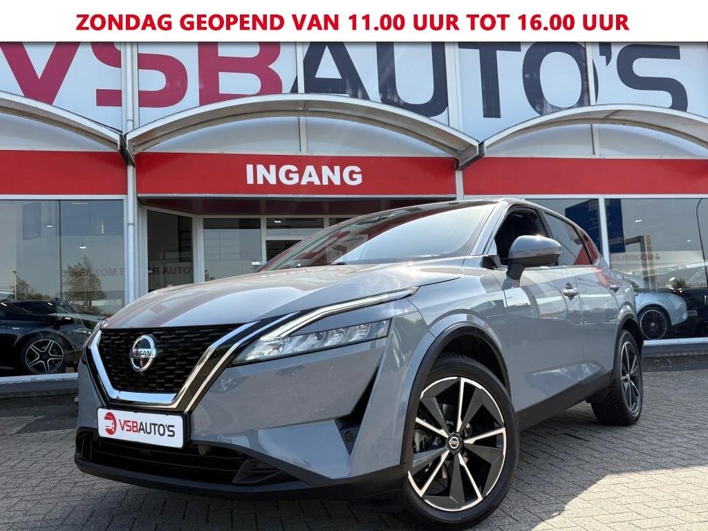 Nissan QASHQAI 1.3 MHEV 158PK AUT. CAMERA NAVI CARPLAY AIRCO, Automaat, Gebruikt, Huisgarantie, Met garantie (alle)