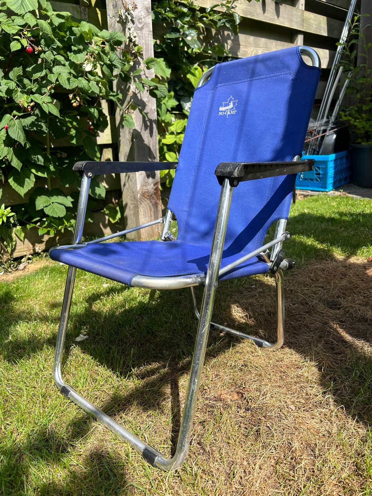 Bo-Camp Kinder Campingstoel - Blauw, Ophalen of Verzenden, Gebruikt, Campingstoel
